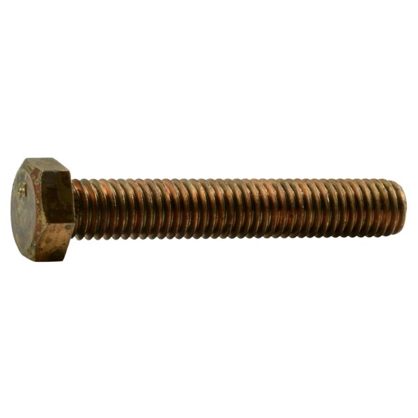 Midwest Fastener 1/2"-13 Hex Head Cap Screw, Silicon Bronze, 3 in L, 2 PK 39386